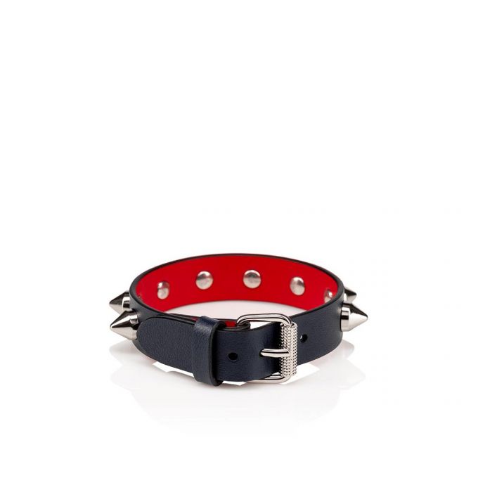 Christian Louboutin M Loubilink Bracelet 15 Calf P Bracelets Bracelets Herren Navy Silber | AT-75114