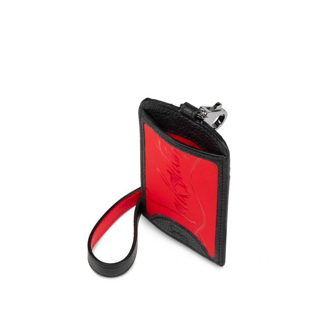 Christian Louboutin M Miloucah Klassische Leder Card Holder Card Holder Herren Rot Schwarz | AT-92250