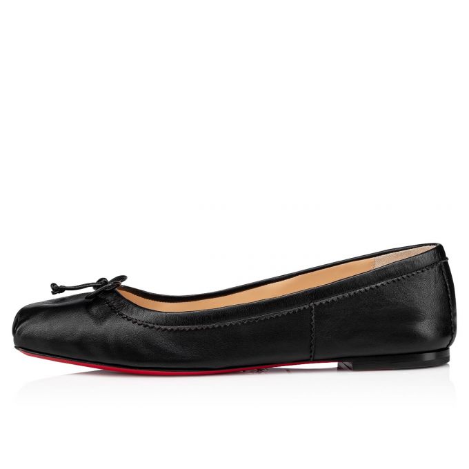 Christian Louboutin Mamadrague Nappa Flats Flats Damen Schwarz | AT-97522