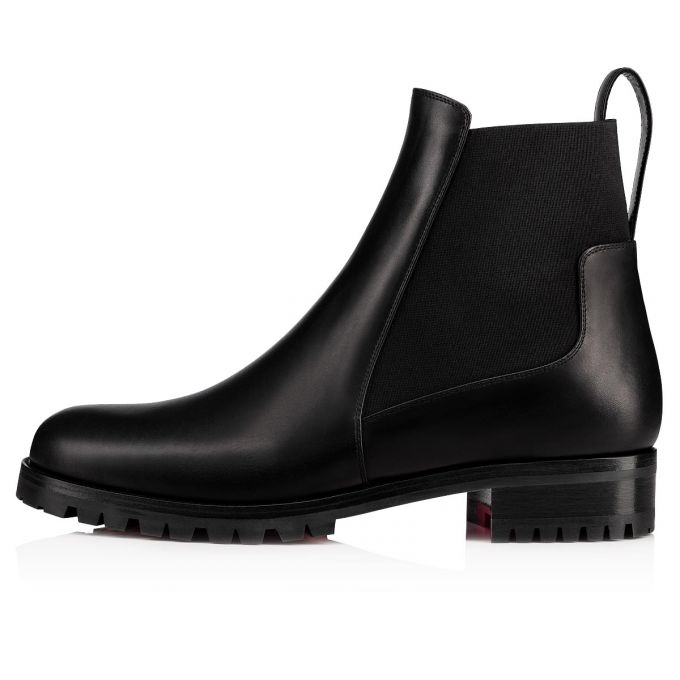 Christian Louboutin Marchacroche 000 Calf Boots Stiefel Damen Schwarz | AT-30022