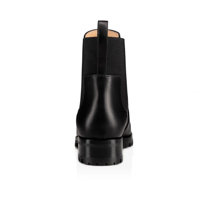 Christian Louboutin Marchacroche 000 Calf Boots Stiefel Damen Schwarz | AT-30022