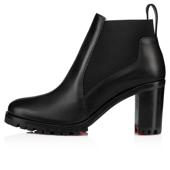 Christian Louboutin Marchacroche 070 70 Calf Boots Stiefel Damen Schwarz | AT-07572