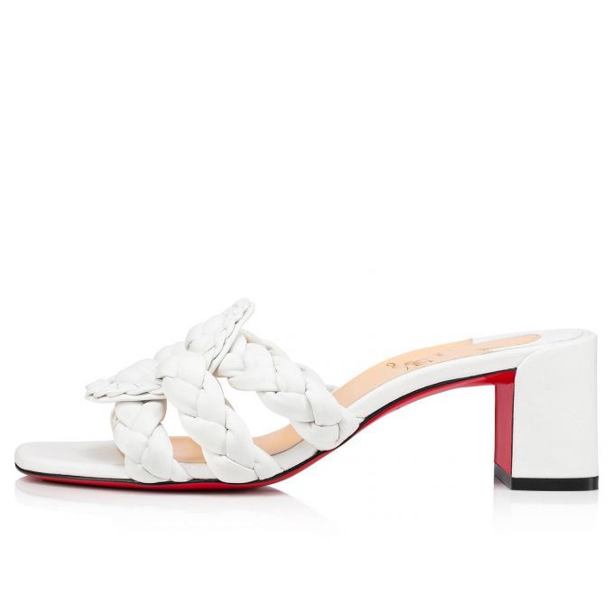 Christian Louboutin Marmela 55 Nappa Sandals Sandalen Damen Weiß | AT-82780