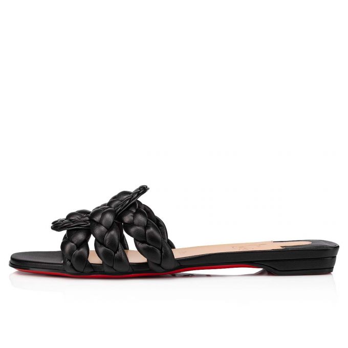 Christian Louboutin Marmela Nappa Flats Flats Damen Schwarz | AT-18525