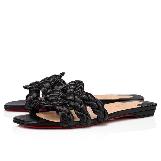 Christian Louboutin Marmela Nappa Flats Flats Damen Schwarz | AT-18525