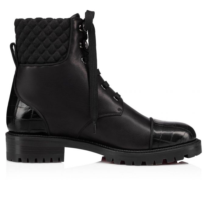 Christian Louboutin Mayr Boot Calf Boots Stiefel Damen Schwarz | AT-14688