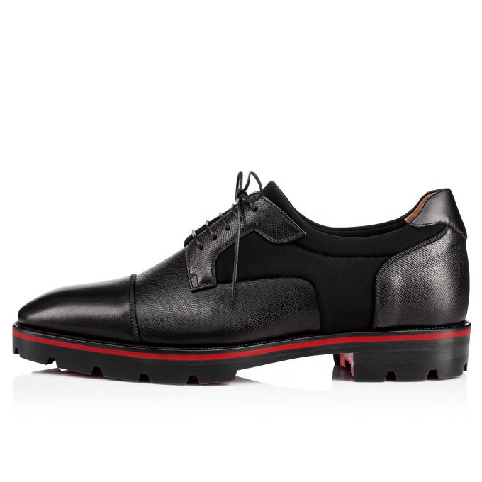 Christian Louboutin Mika Sky 000 Calf Derby Derby Herren Schwarz | AT-67752