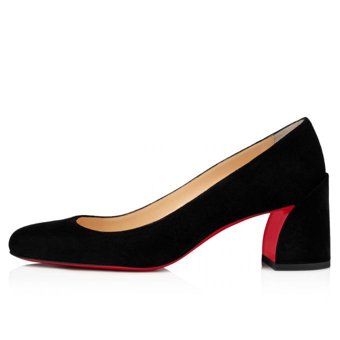 Christian Louboutin Miss Sab 055 55 Veau Velours Pumps Pumps Damen Schwarz | AT-38297