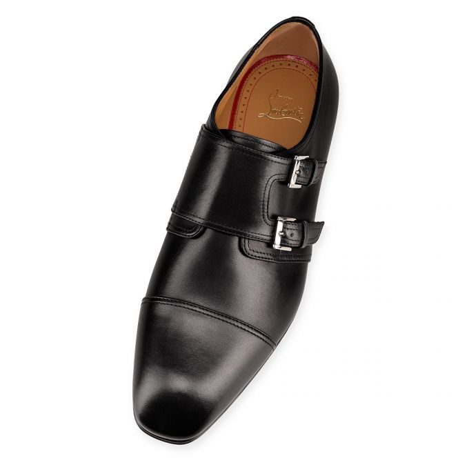 Christian Louboutin Mortimer 000 Calf Monk Straps Monk Straps Herren Schwarz | AT-07292