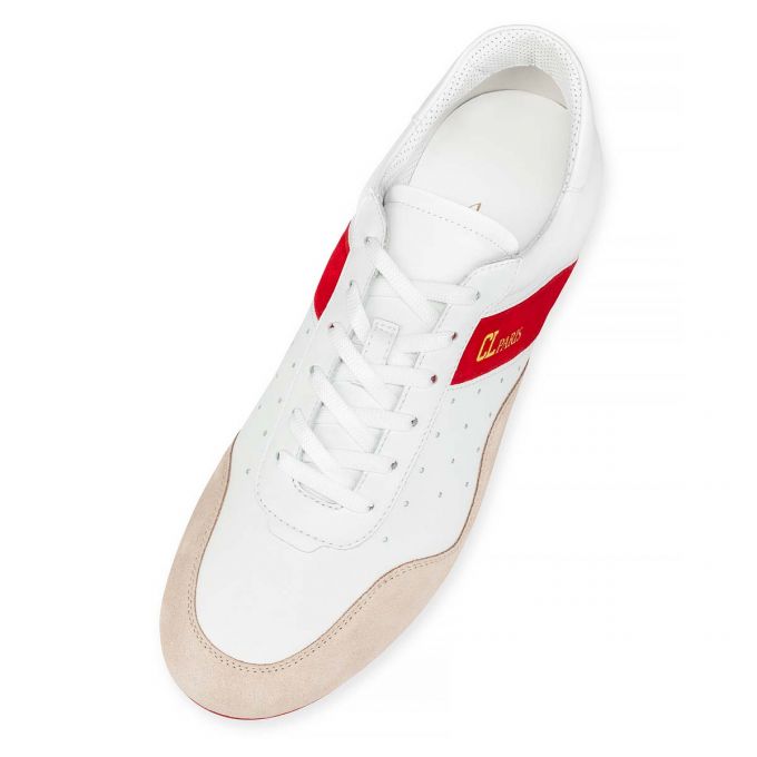 Christian Louboutin My K Low Calf Sneakers Sneakers Herren Weiß | AT-50837