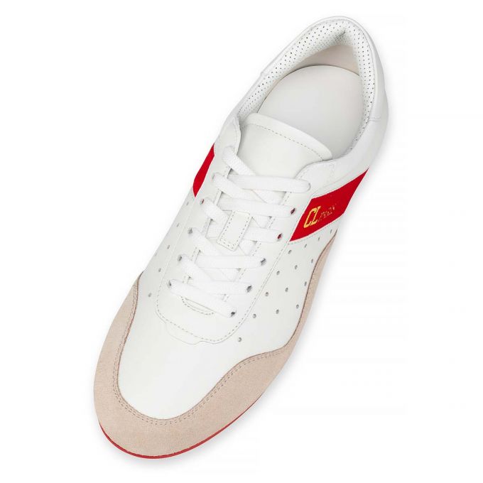 Christian Louboutin My K Low Wildleder Sneakers Sneakers Damen Weiß | AT-01508