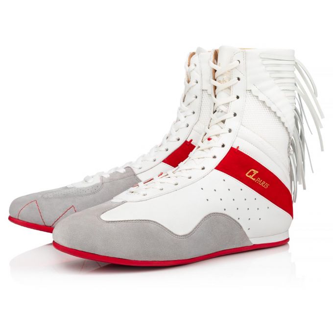 Christian Louboutin My K.O. Version Calf Sneakers Sneakers Herren Weiß | AT-56871