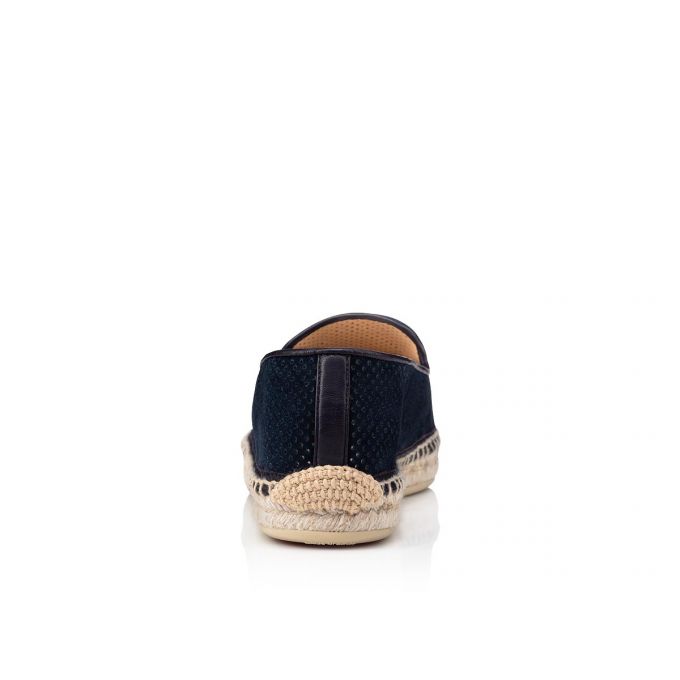 Christian Louboutin Nanou Orlato Veau Velours Espadrilles Espadrilles Damen Blau | AT-33665