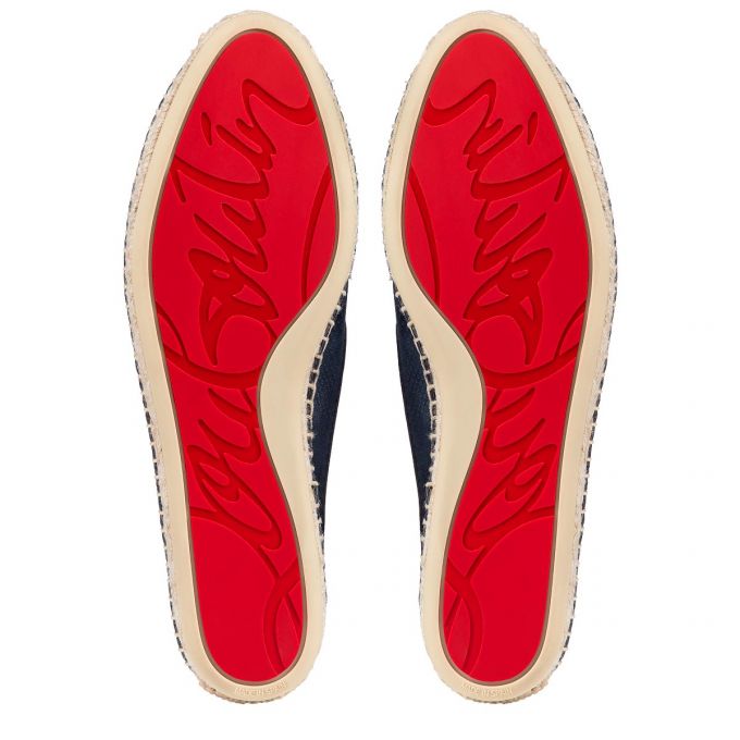 Christian Louboutin Nanou Orlato Veau Velours Espadrilles Espadrilles Damen Blau | AT-33665