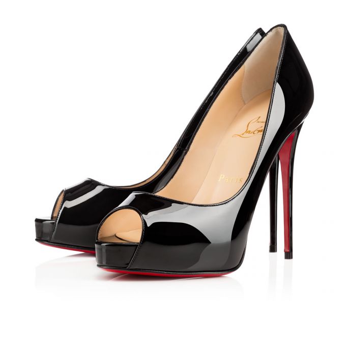 Christian Louboutin New Very Prive 120 120 Lack Platforms Platforms Damen Schwarz | AT-71685