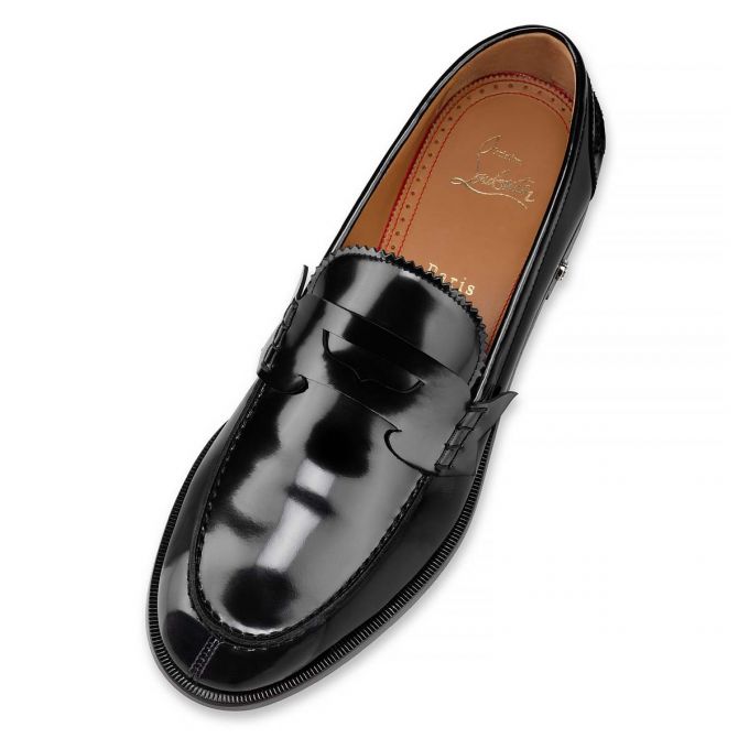 Christian Louboutin No Penny Calf Loafer Loafers Herren Schwarz | AT-73416