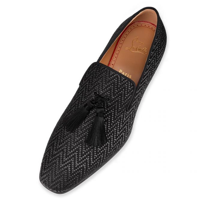 Christian Louboutin Officialito Creative Fabric Loafer Loafers Herren Schwarz | AT-21121