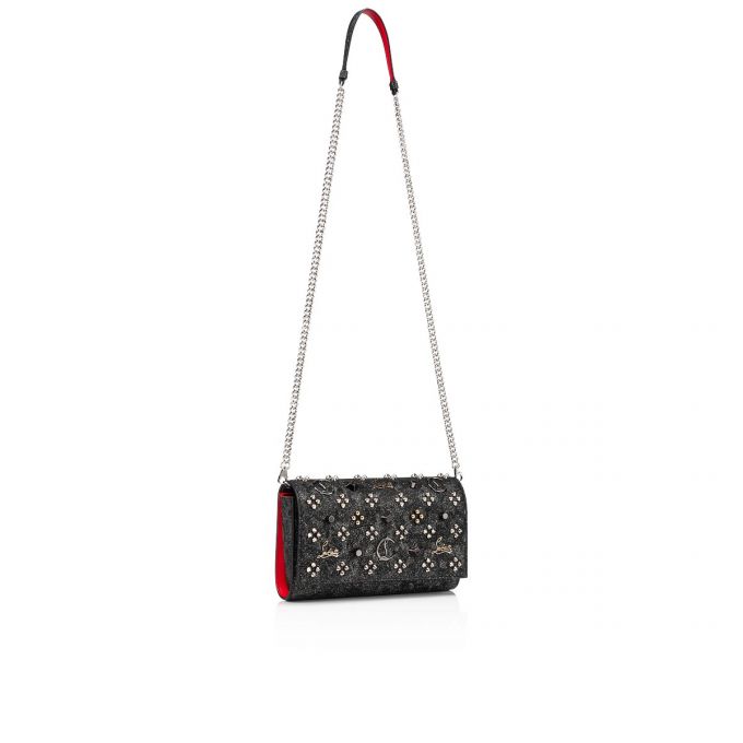 Christian Louboutin Paloma Clutch Creative Leder Pouches Beuteltasche Damen Schwarz Mehrfarbig | AT-00602