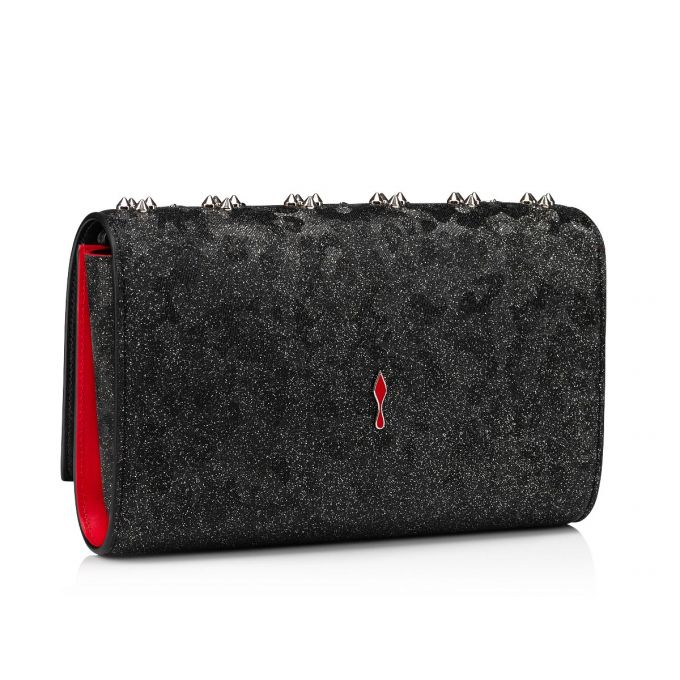 Christian Louboutin Paloma Clutch Creative Leder Pouches Beuteltasche Damen Schwarz Mehrfarbig | AT-00602