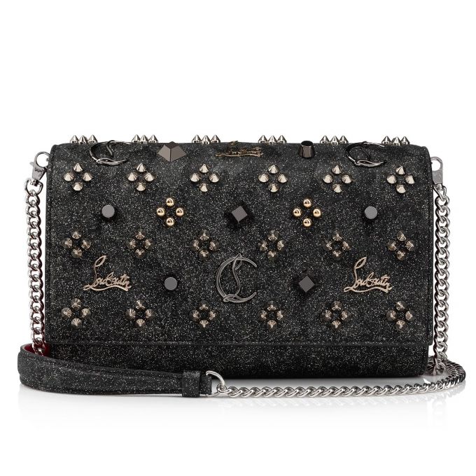 Christian Louboutin Paloma Clutch Creative Leder Pouches Beuteltasche Damen Schwarz Mehrfarbig | AT-00602