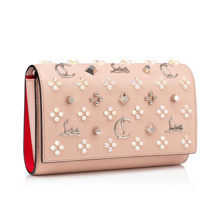 Christian Louboutin Paloma Clutch Klassische Leder Cross Body Bags Cross Body Bags Damen Rosa Gold Weiß | AT-02648