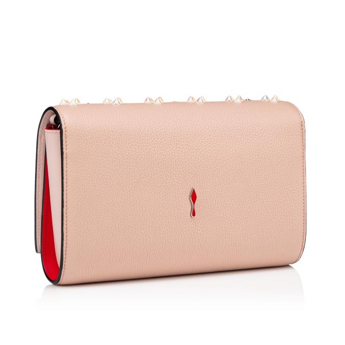 Christian Louboutin Paloma Clutch Klassische Leder Cross Body Bags Cross Body Bags Damen Rosa Gold Weiß | AT-02648