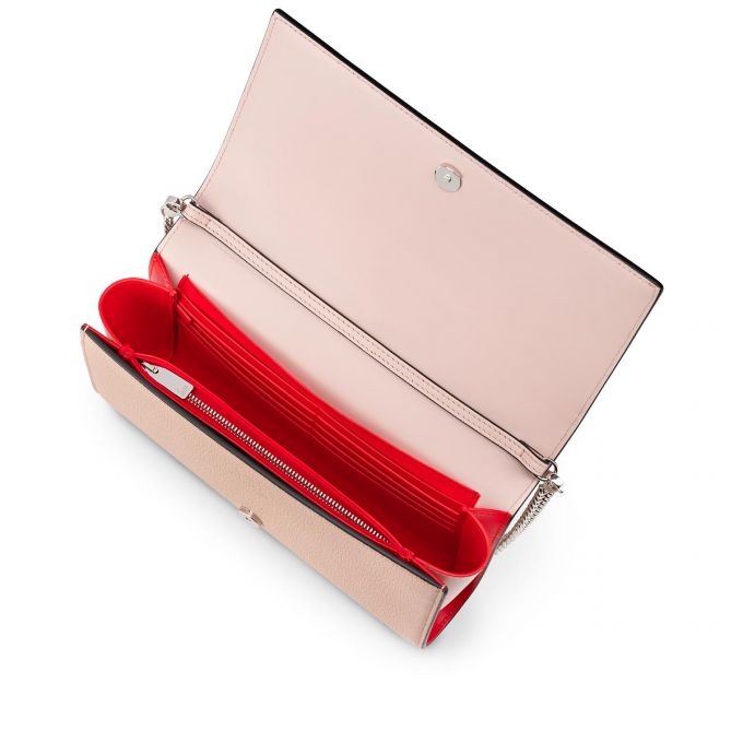 Christian Louboutin Paloma Clutch Klassische Leder Cross Body Bags Cross Body Bags Damen Rosa Gold Weiß | AT-02648