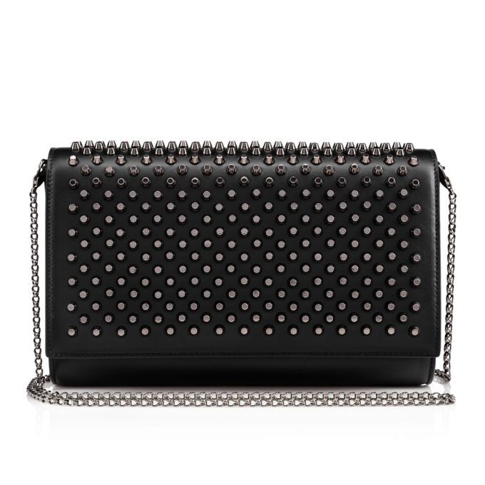 Christian Louboutin Paloma Clutch Klassische Leder Cross Body Bags Cross Body Bags Damen Schwarz | AT-07426