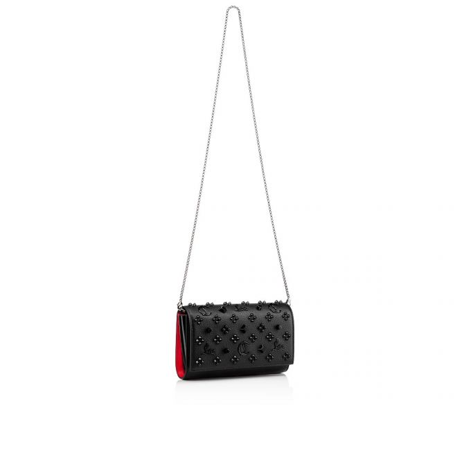 Christian Louboutin Paloma Clutch Klassische Leder Pouches Beuteltasche Damen Schwarz | AT-56904