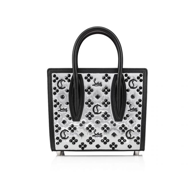 Christian Louboutin Paloma S Mini Creative Fabric Mini Bags Belt Bags & Mini Bags Damen Silber Schwarz | AT-53457