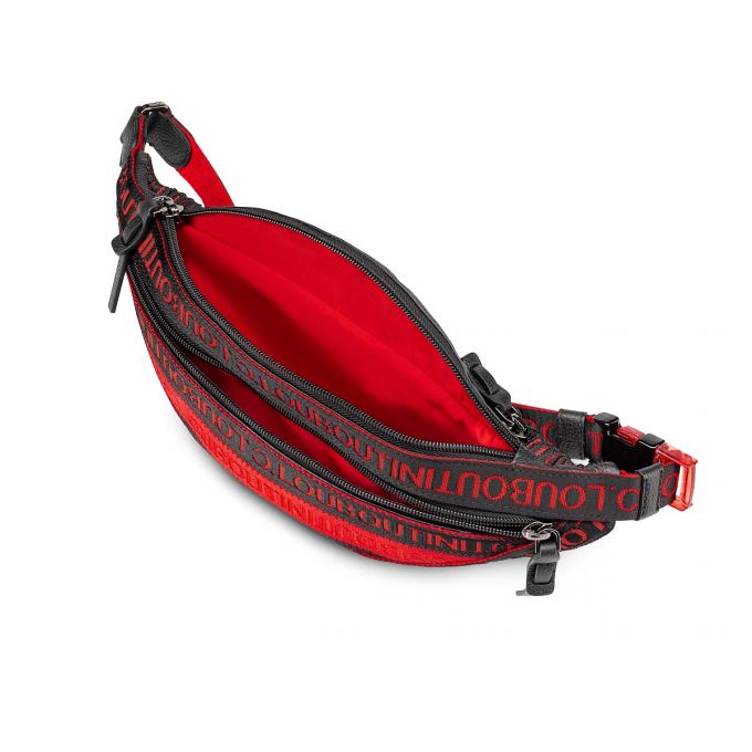 Christian Louboutin Parisnyc Cl Riemen Creative Fabric Bum Bags Bum Bags Herren Schwarz Rot | AT-21791