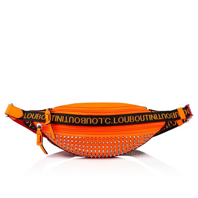 Christian Louboutin Parisnyc Klassische Fabric Bum Bags Bum Bags Herren Orange Schwarz Silber | AT-85036