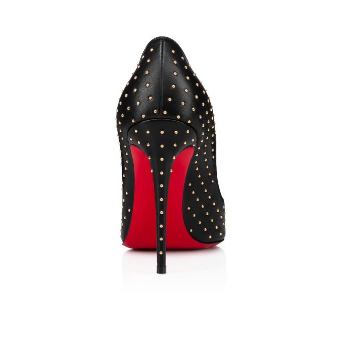 Christian Louboutin Pigalle Follies Plume 100 Nappa Pumps Pumps Damen Schwarz Gold | AT-58770