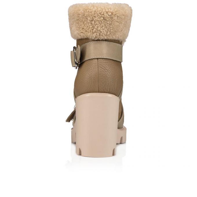 Christian Louboutin Pole Chic 70 Calf Boots Stiefel Damen Beige | AT-41610