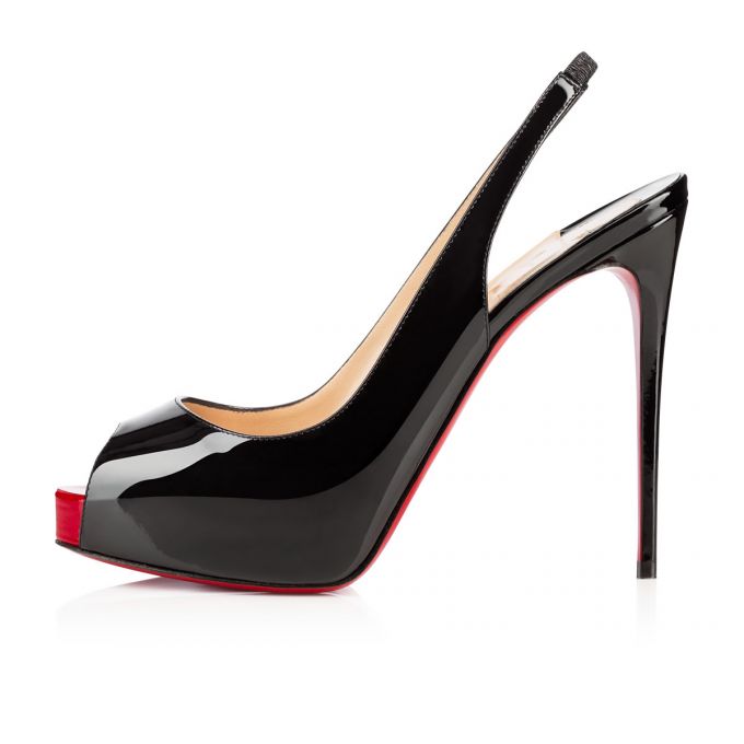 Christian Louboutin Private Number 120 120 Lack Platforms Platforms Damen Schwarz Rot | AT-32480