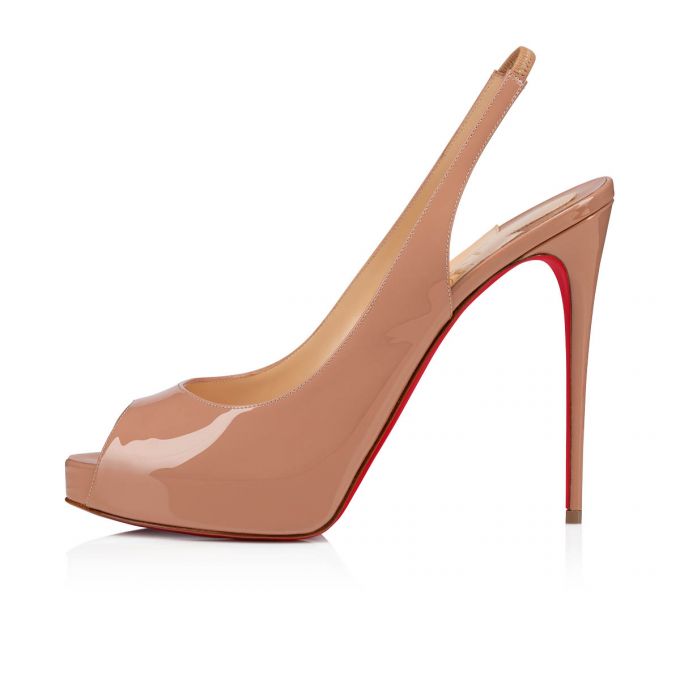 Christian Louboutin Private Number 120 120 Lack Platforms Platforms Damen Beige | AT-48052