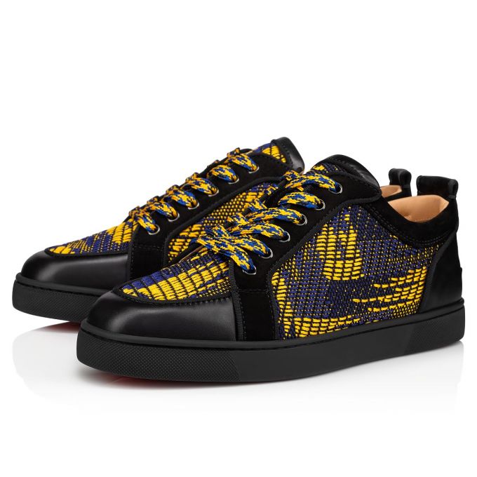 Christian Louboutin Rantulow Orlato Baumwoll Sneakers Sneakers Herren Schwarz Mehrfarbig | AT-31594