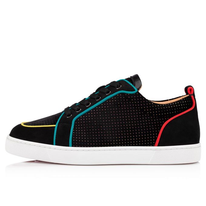 Christian Louboutin Rantulow Orlato Velvet Sneakers Sneakers Herren Schwarz Mehrfarbig | AT-58272