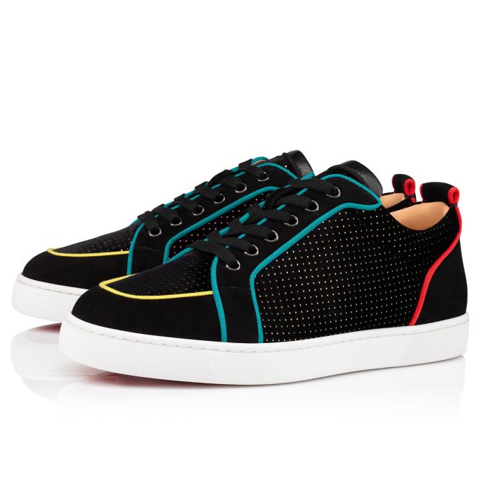 Christian Louboutin Rantulow Orlato Velvet Sneakers Sneakers Herren Schwarz Mehrfarbig | AT-58272