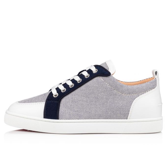 Christian Louboutin Rantulow Version Baumwoll Sneakers Sneakers Herren Navy | AT-50440