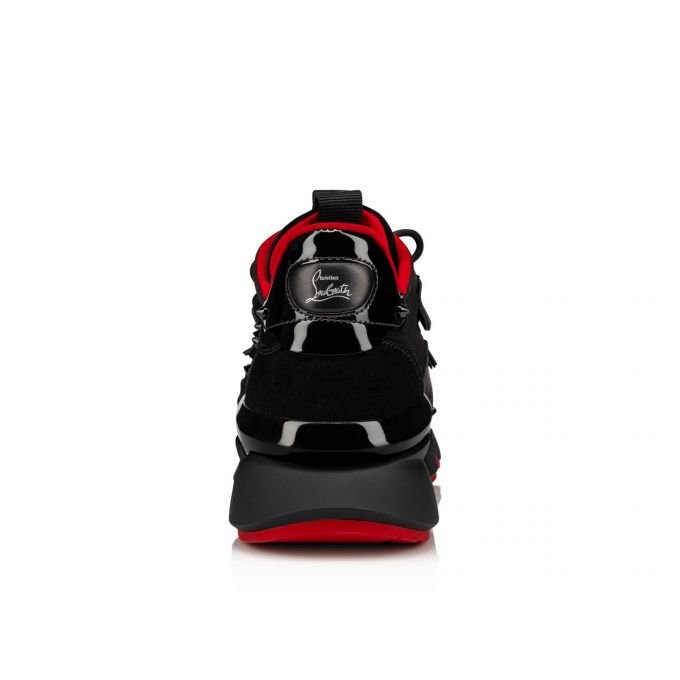 Christian Louboutin Red-runner 000 Velvet Sneakers Sneakers Herren Schwarz | AT-72110