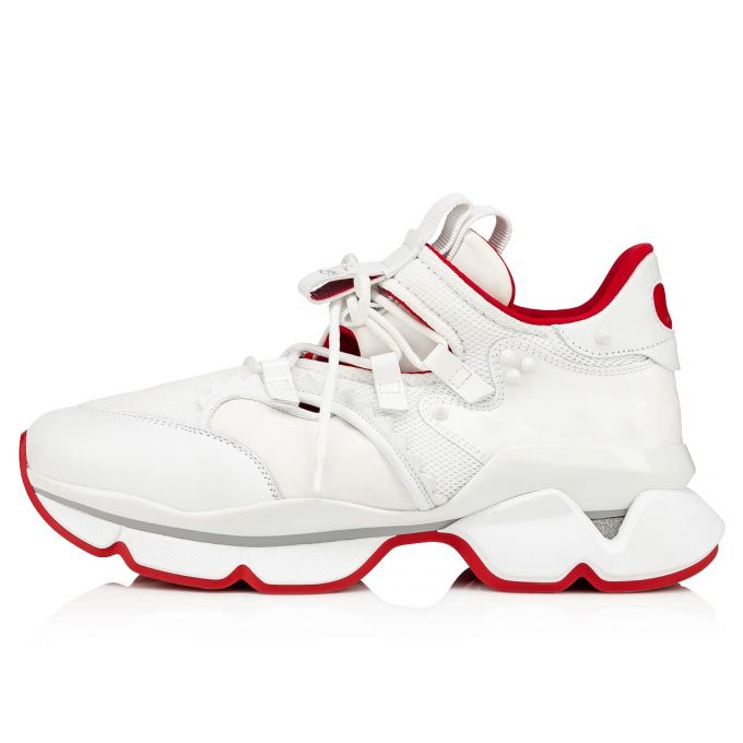 Christian Louboutin Red-runner 000 Version Mesh Sneakers Sneakers Herren Weiß | AT-05806