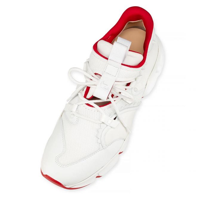 Christian Louboutin Red-runner 000 Version Mesh Sneakers Sneakers Herren Weiß | AT-05806