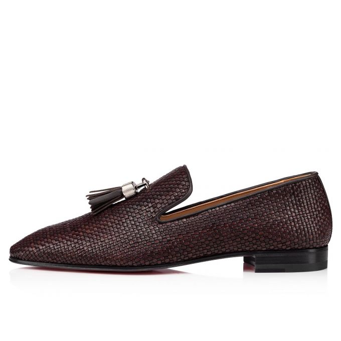 Christian Louboutin Rivalion Dark Creative Leder Loafer Loafers Herren Dunkelbraun | AT-56459