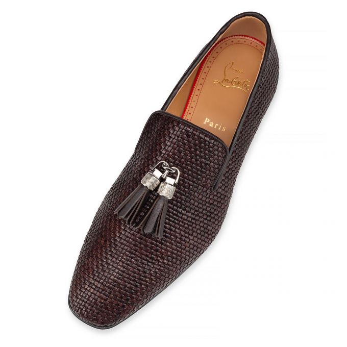 Christian Louboutin Rivalion Dark Creative Leder Loafer Loafers Herren Dunkelbraun | AT-56459