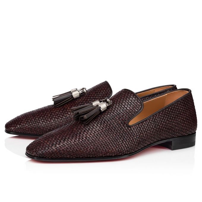 Christian Louboutin Rivalion Dark Creative Leder Loafer Loafers Herren Dunkelbraun | AT-56459