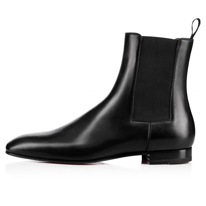 Christian Louboutin Roadie 000 Calf Booty Stiefel Herren Schwarz | AT-85663