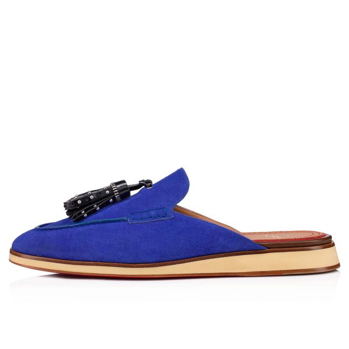 Christian Louboutin Roc X Tass Calf Espadrilles Espadrilles & Sandals Herren Blau | AT-36395