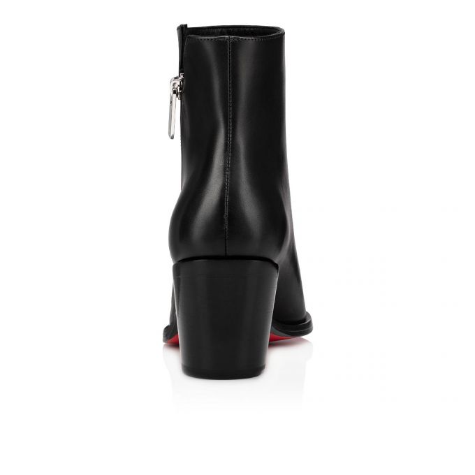 Christian Louboutin Santiazip 65 Calf Boots Stiefel Damen Schwarz | AT-02164