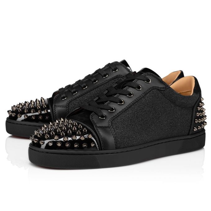 Christian Louboutin Seavaste 2 Creative Leder Sneakers Sneakers Herren Schwarz | AT-31697